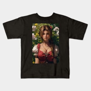 FF7 Rebirth Aerith Gainsborough Kids T-Shirt